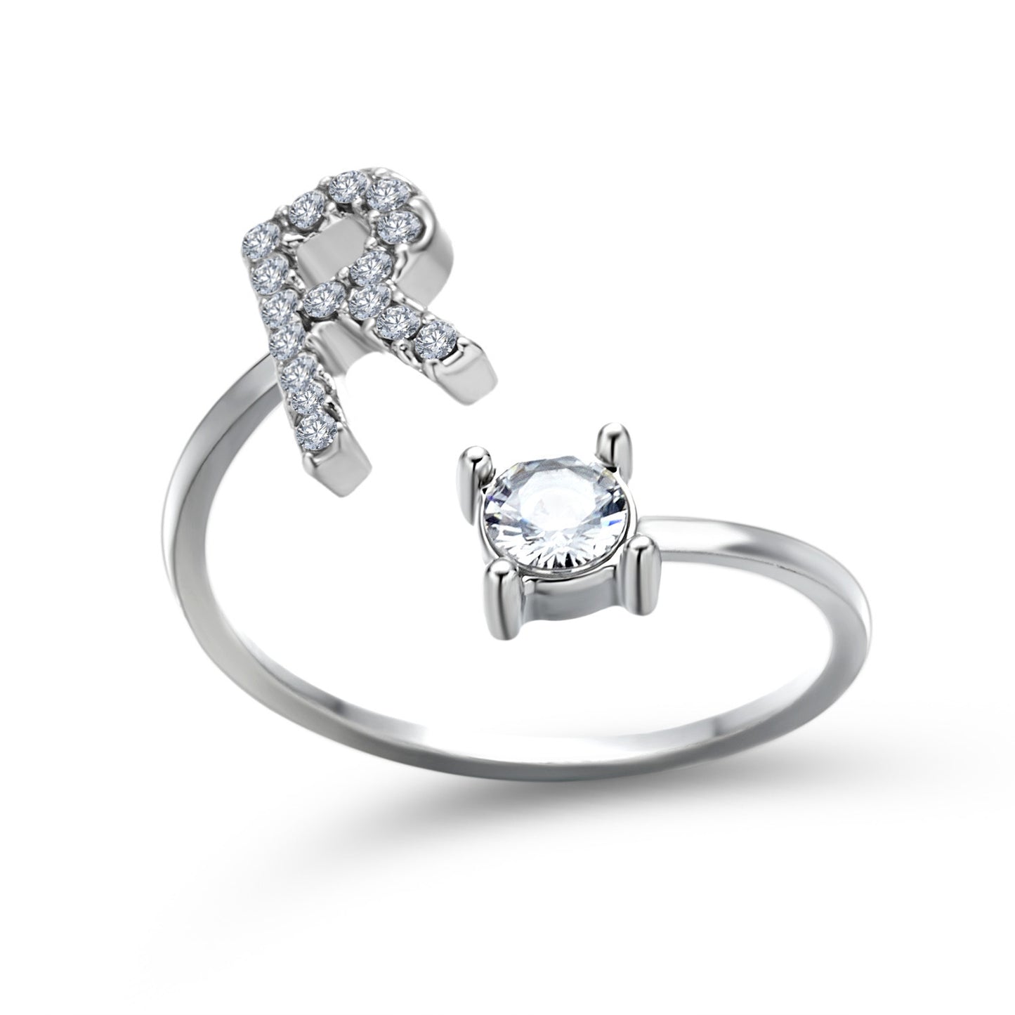 Adjustable Initial Letter Ring by Hylify