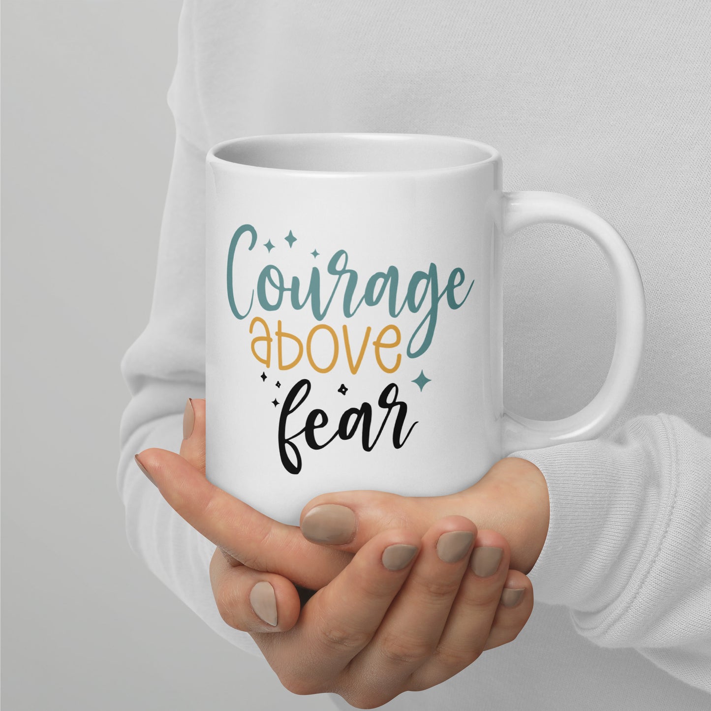 Mug 'Courage above fear'